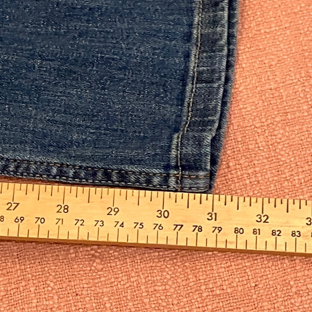 W33L31 Men's Straight Blue Jeans - Picture 8 of 14